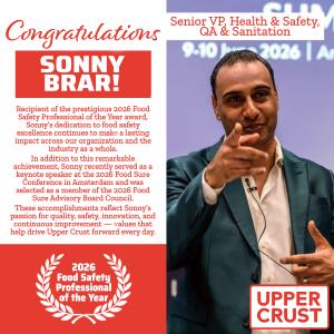 Sonny Brar recognized as 2026 Food Safety Professional of the Year