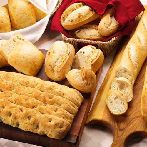 A selection of Upper Crust breads and rolls