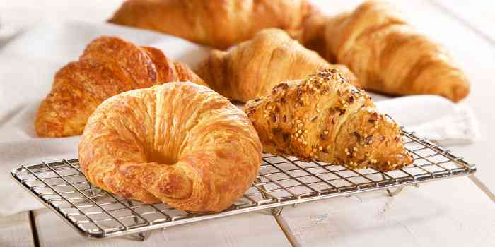 A selection of Upper Crust croissants