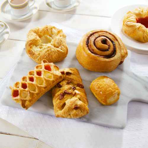 A selection of Upper Crust danish pastries