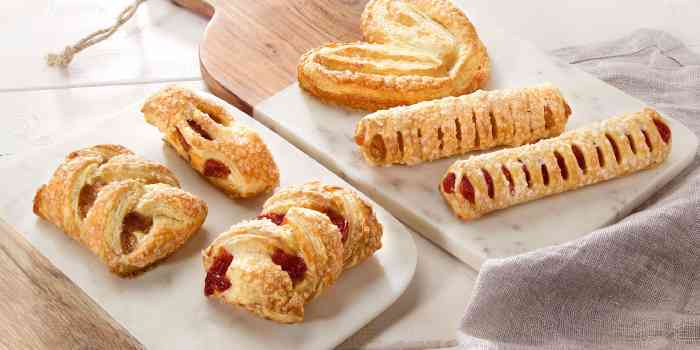 A selection of Upper Crust puff pastries